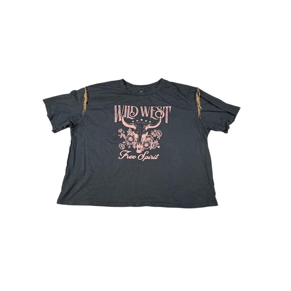 Organic Generation Wild West Tee Shirt ~ Women’s XL~ Fringes ~